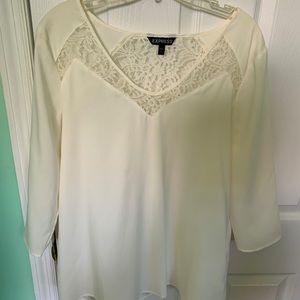 Off white silk like blouse